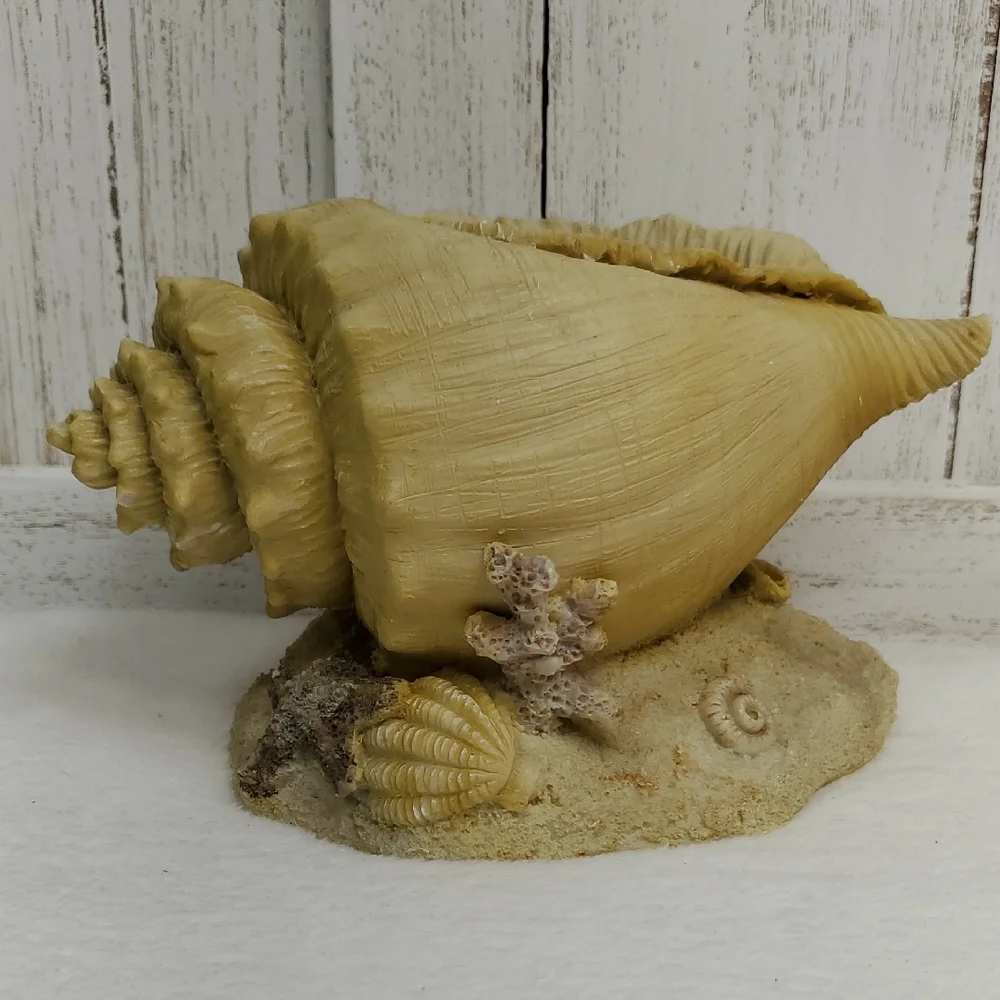 Conch Shell Seashell Planter Beach Ocean Coastal Decor